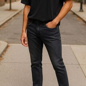 Rag & Bone Standard Issue Fit 1 Extra Slim Gray Denim Jeans